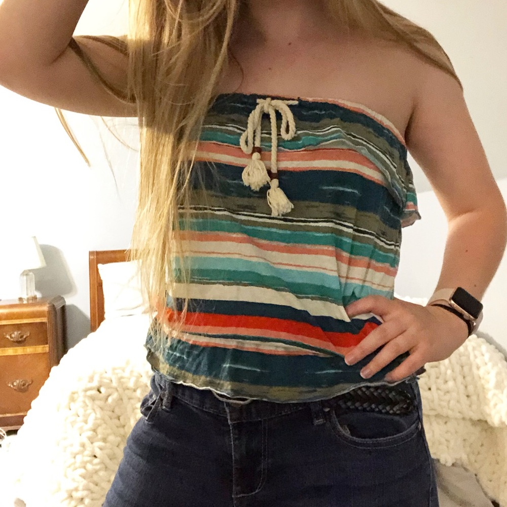 🌸 Strapless Top